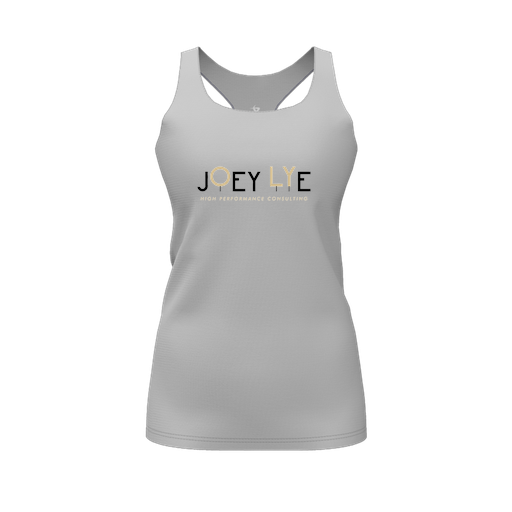 [FT0TRBGY-FYS-LOGO1] Decker Racerback Tank Top (Female Youth S, Gray, Logo 1)