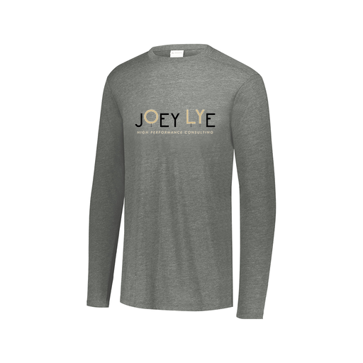 [FTLCUBGY-AXS-LOGO1] Decker Men's Tri-Blend T-Shirt - Long Sleeve (Adult XS, Gray, Logo 1)