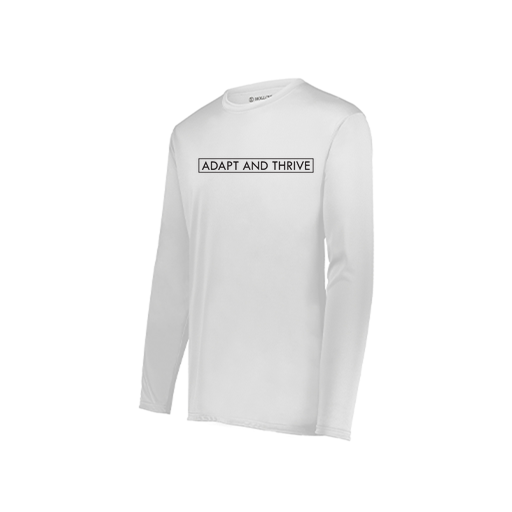 [222823.005.S-LOGO3] Youth LS Smooth Sport Shirt (Youth S, White, Logo 3)