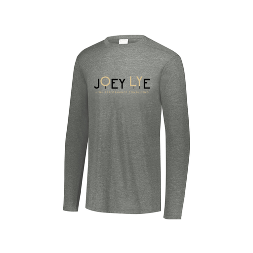 [FTLCUBGY-YS-LOGO1] Decker Youth Tri-Blend T-Shirt - Long Sleeve (Youth S, Gray, Logo 1)