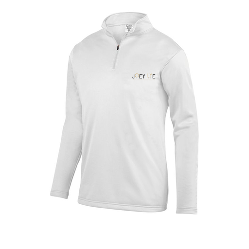 [FOLQFFWH-YS-LOGO1] Decker Youth FlexFleece 1/4 Zip (Youth S, White, Logo 1)