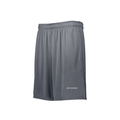 [229511.059.XS-LOGO4] Men's Swift Short (Adult XS, Gray, Logo 4)